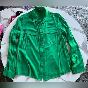 Fashion Nova Emerald Green Shirt
